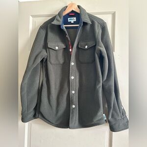 Edgevale Men’s Green bonded fleece shirt jacket - M